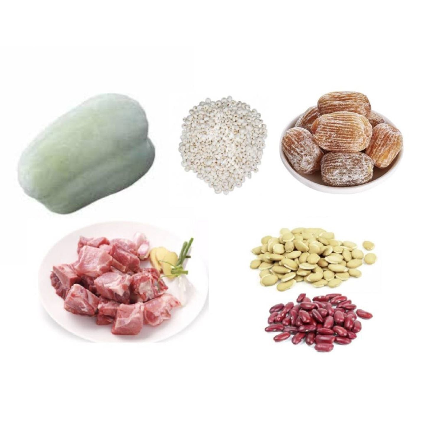 消暑白皮冬瓜煲赤小豆薏米扁豆蜜栆豬骨湯 (3至4人份量) 1套