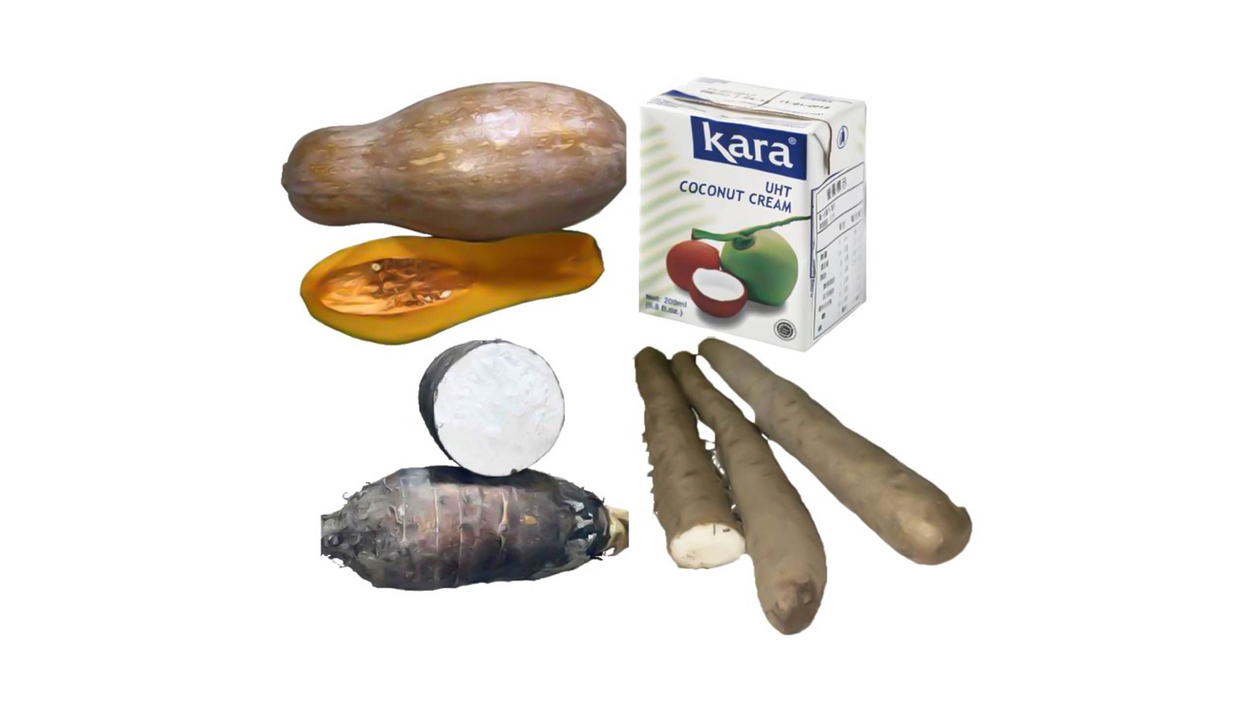 [材料套餐] 椰汁香芋南瓜准山煲 (3至4人份量) 1包